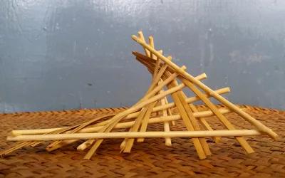 Form Studies: Bamboo Hyperbolic Paraboloids