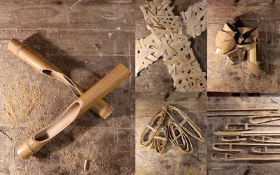 Experimental Bamboo Joinery, Lashing and Weaving