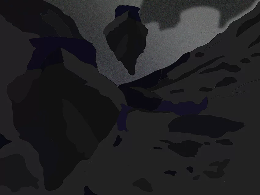 Nigredo II: Two Boulders